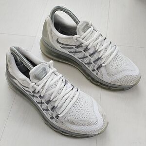 Nike Air Max 2015 White Silver Pure Platinum Running Shoe 705457-102 Sz 5Y